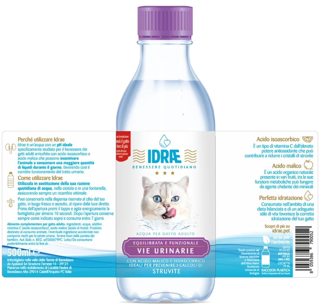 etichetta IDRAE Vie urinarie Gatto