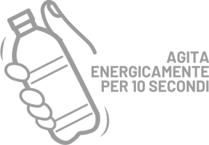 Icona push & mix - agita energicamente per 10 secondi